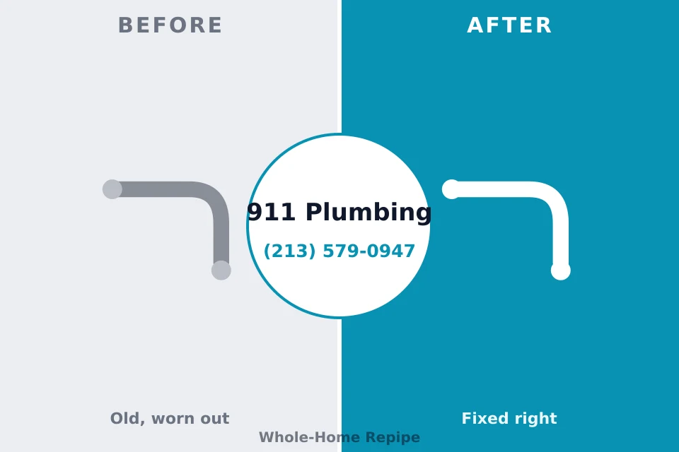 Before and after: plumbing company Sleepy Eye, MN